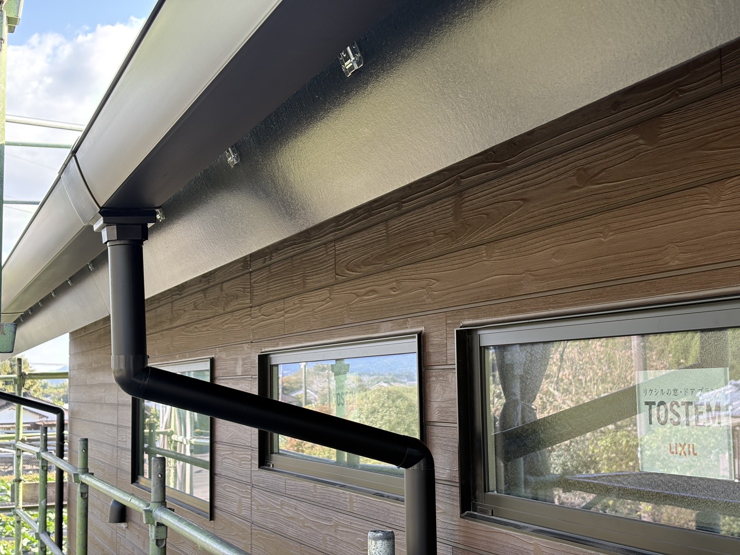 雨樋工事 Panasonic NF-1(新築現場)